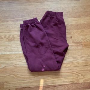 red brandy melville sweatpants